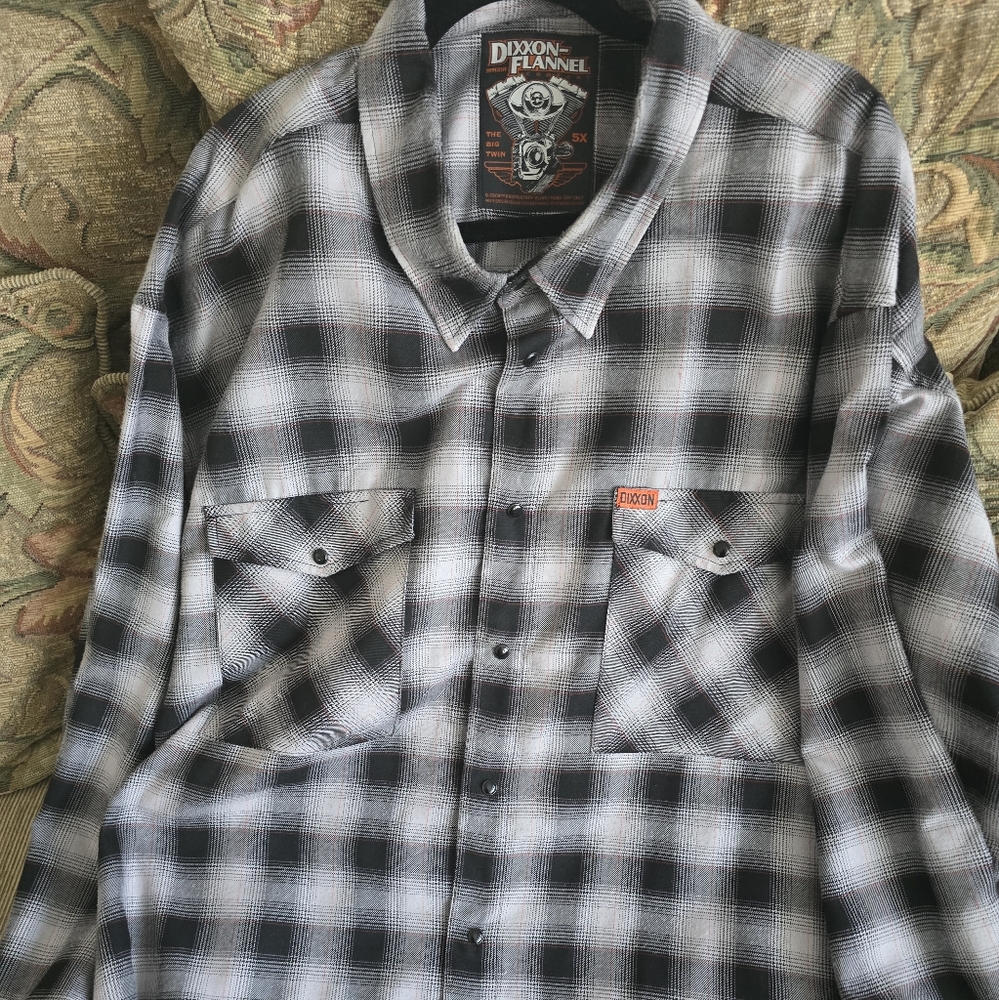 DIXXON Men's 5X Flannel Long Sleeved Shirt